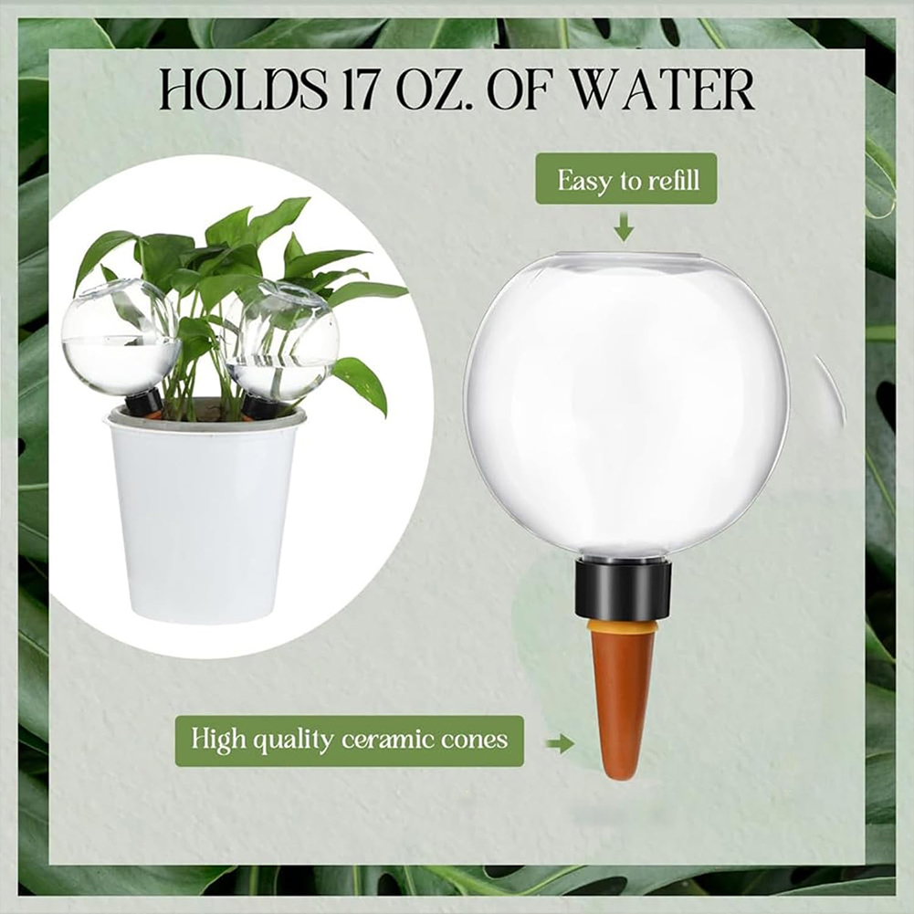 Plant Watering Globe - 500ML Selbstbewässernde Kugeln Tropfbewässerungssystem Automatischer Pflanzenbewässerer