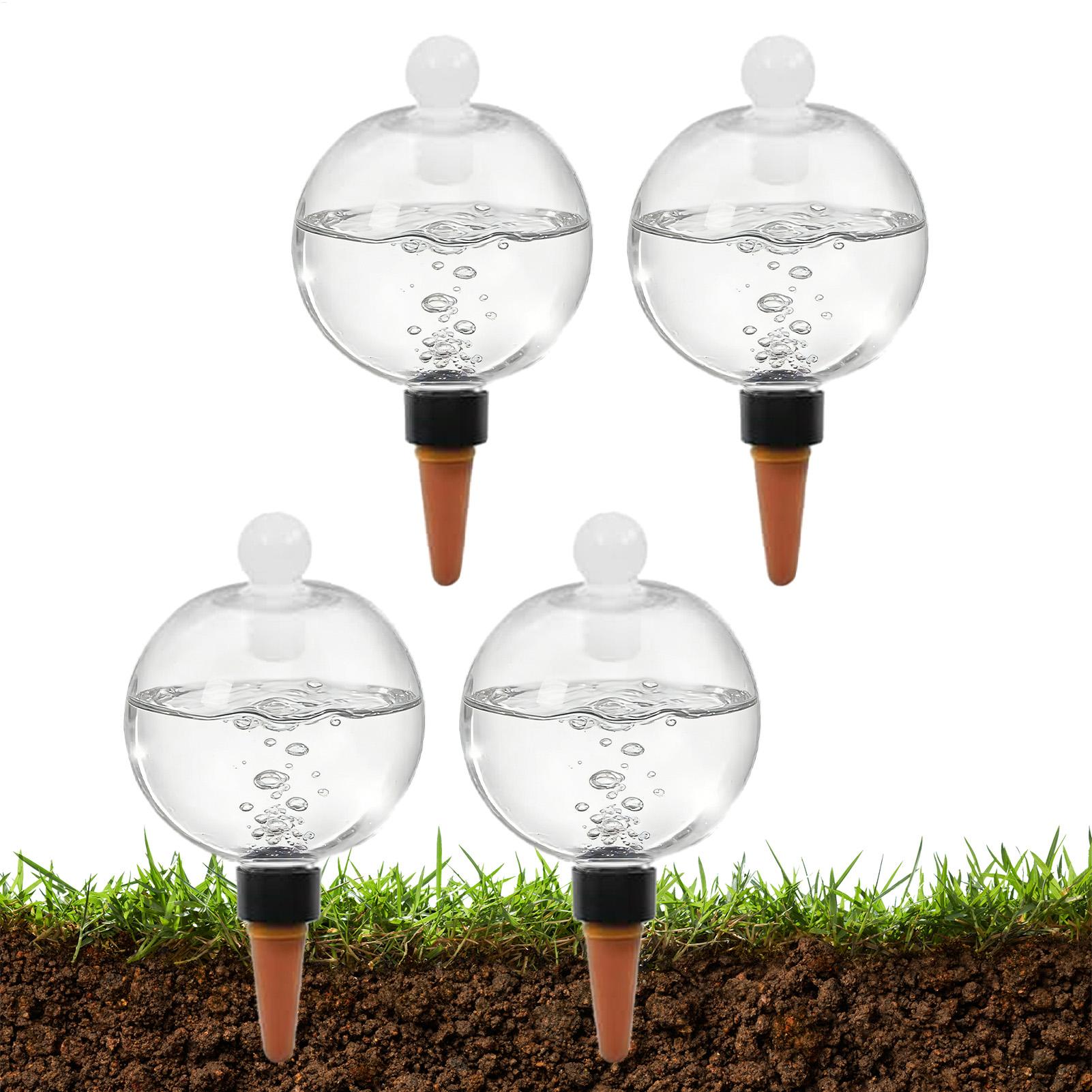 Plant Watering Globe - Pflanzenbewässerungskugeln, 4 Stück, 500 ml, transparente