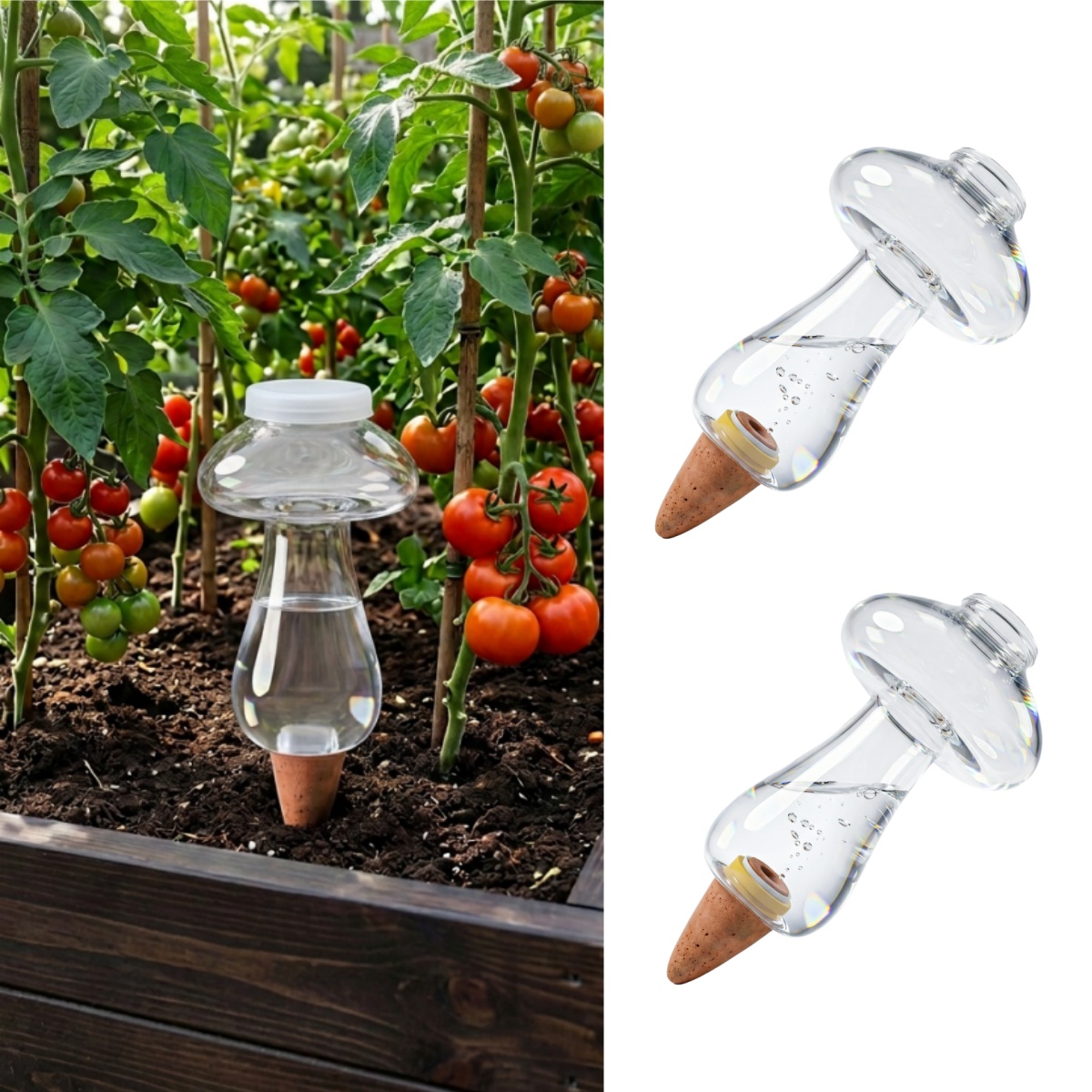 Plant Watering Globe - 300ml Selbstbewässernde Kugeln für Zimmerpflanzen, Kunststoff-Wasserkugeln,
