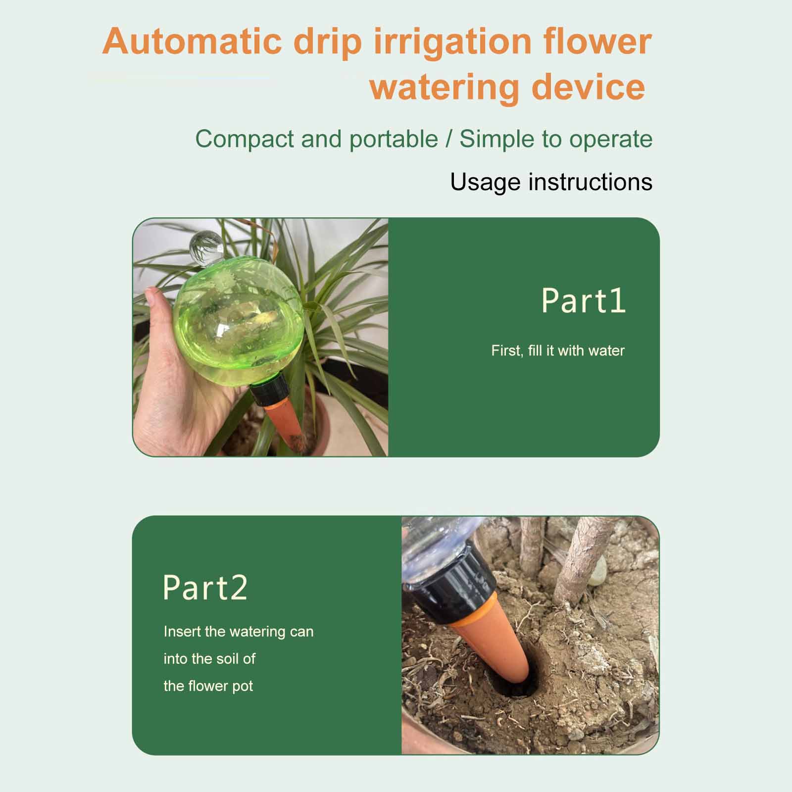 Plant Watering Globe - Selbstbewässernde Globen 500ML Automatische Pflanzenbewässerungskugeln Automatische