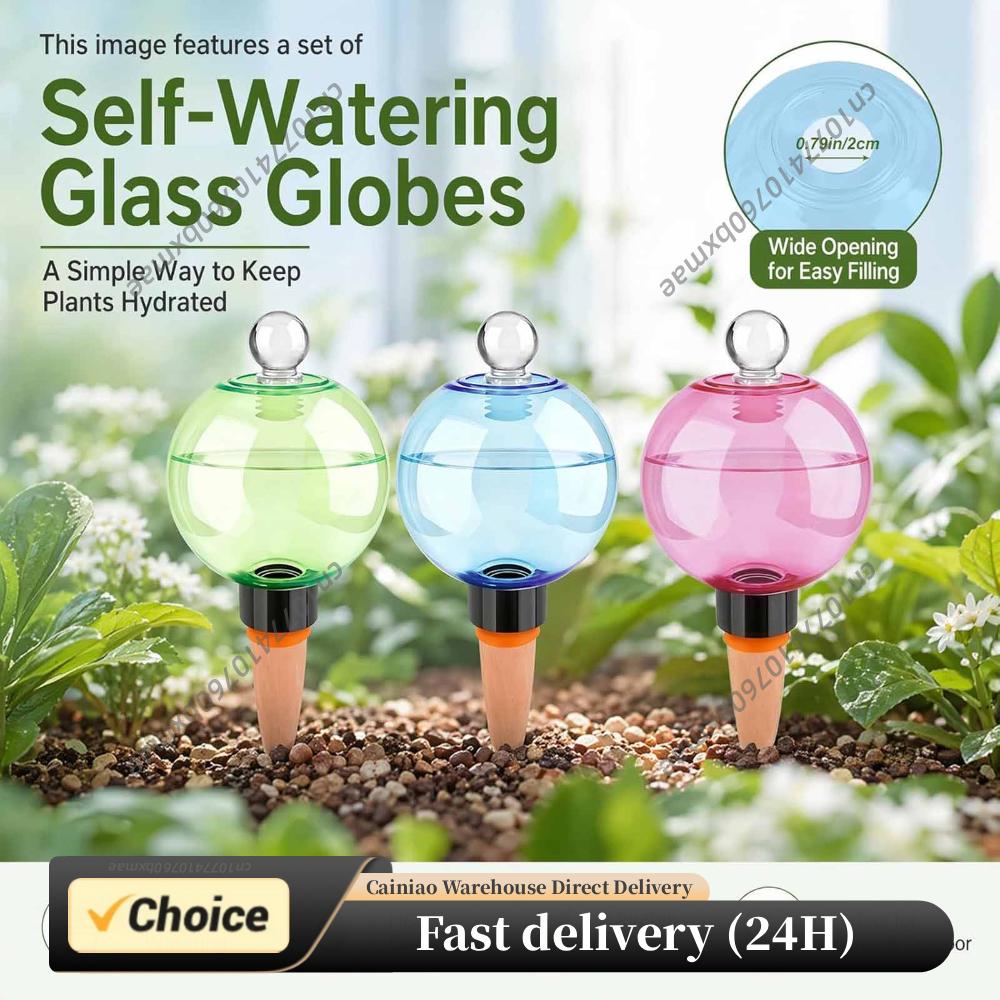 Plant Watering Globe - Selbstbewässernde Globen 500ML Automatische Pflanzenbewässerungskugeln Wasserspieße