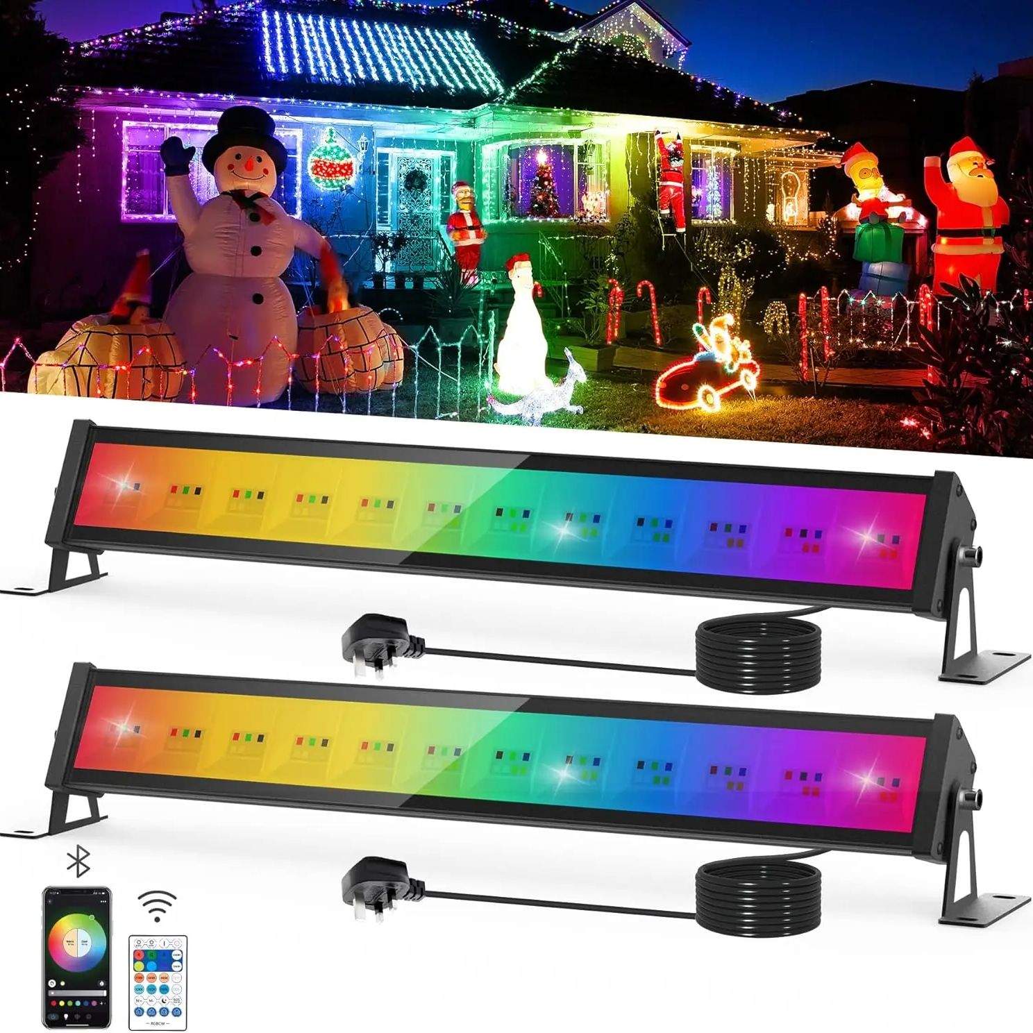 50W RGB LED Flutlicht Bar mit  – Smart Garden Lights Uk Bewertung und Preis